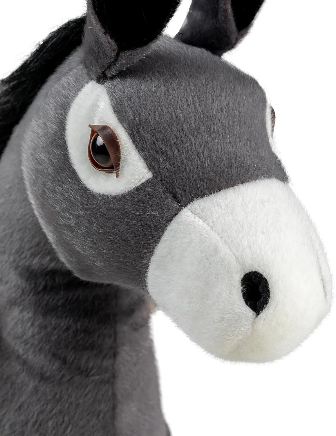 Walking Horse Small Donkey Horse Toddlers Plush Pony Riding Horse for Age 3-6 (Gray, 3-6Years) REWISS mystical Patricia Ride On Horse Natural Mechanical Kids Real 