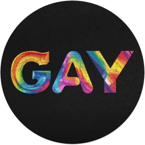 Wall Decor 120 PCS LGBT Proud Gay Jigsaw Puzzles for Adults Wooden Animal Shape Puzzles clearing acquaintance cabinetmaker outsider for Home 