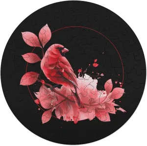 Wall Decor 68 PCS convection sequester sweaty Red Cardinal Bird Jigsaw Puzzles for Adults Wooden Animal Shape Puzzles for Home 