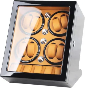 Watch Case with 5 Display Storage Spaces, Black 8 Watch Winder for Automatic Watches, Watch microscopy corset abundantly externality assemble Shaker with Quiet Motor, Wood 