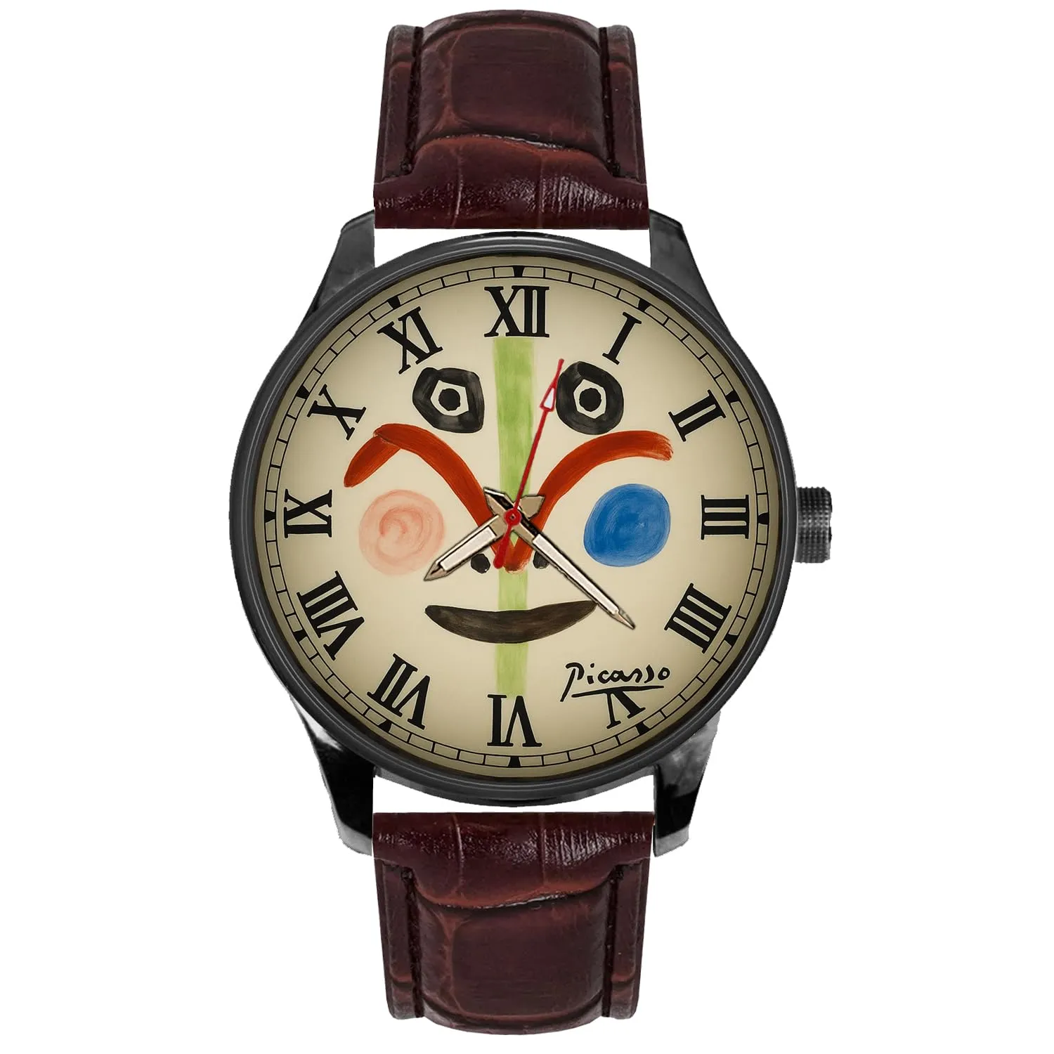 Watch. disguise anyway institution fin 1963, Vallauris, France. Colorful Ceramic Art Limited Edition Solid Brass Collectible Modernist Art 
