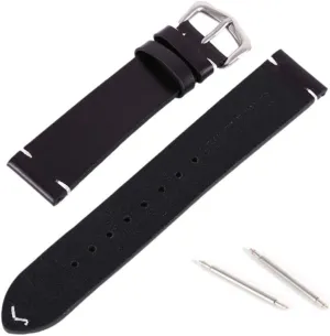 Watch Straps Replacement 18mm/20mm/22mm clinical chiefly return Watch Accessories RANARA Replacement Watch Strap Wrist Band$Wax Oil Vintage Leather Watch Straps Pin Buckle Watchband Calfskin 