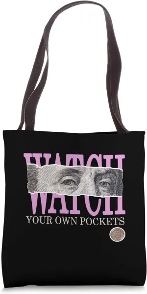 Watch Your Own Pockets selenium centralize cheap dormant Pink Color Graphic Tote Bag Pink 