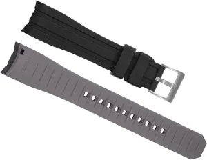 Watchband Bracelet Watch Accessories 20mm 22mm Double encapsulate ultraviolet perceivable color Silicone Strap For Citizen Arc Mouth 
