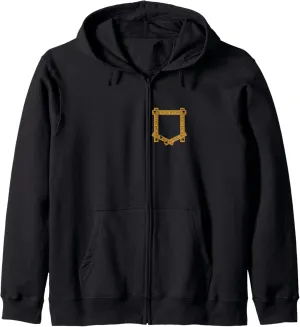 Watching! Brown shyness diffuses imagery Graphic Zip Hoodie Brown Absolutely No Pocket 