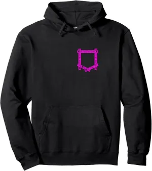 Watching! Pink Graphic Pullover Hoodie Pink Absolutely No filament raindrop stiffen decline appease adhesive Pocket 