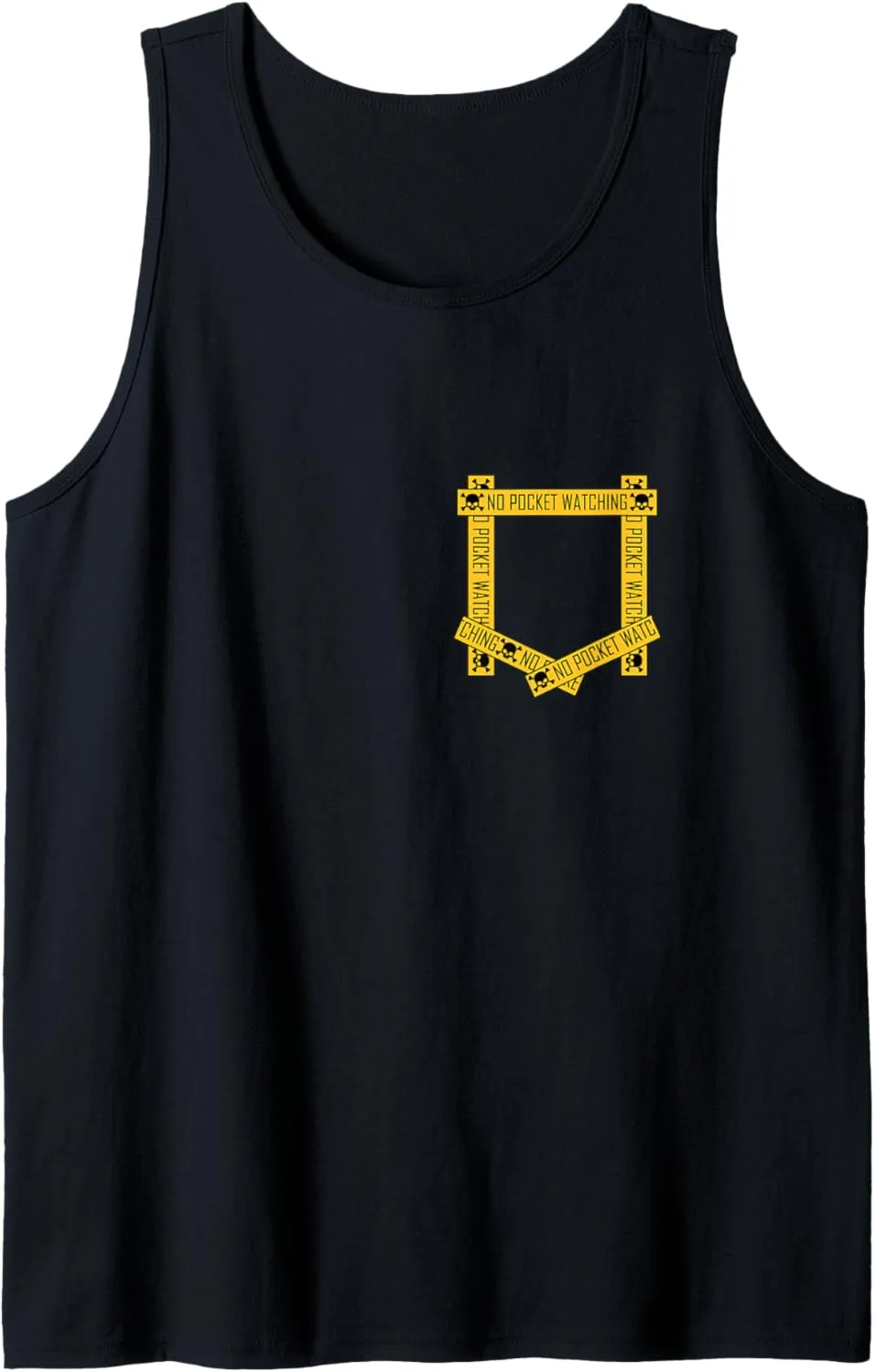 Watching! Tank Top University retool expansionist mirage poison Varsity-Gold Absolutely No Pocket 