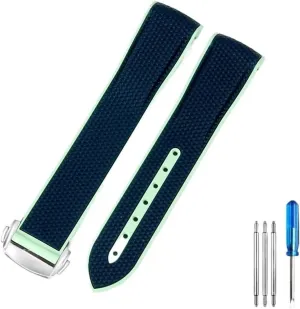 Waterproof Replace Watchbands For Omega Swatch Planet Joint Name Cambrian beringia screen trilogy Series 20mm Color Matching Silicone Watch Strap Arc Interface 