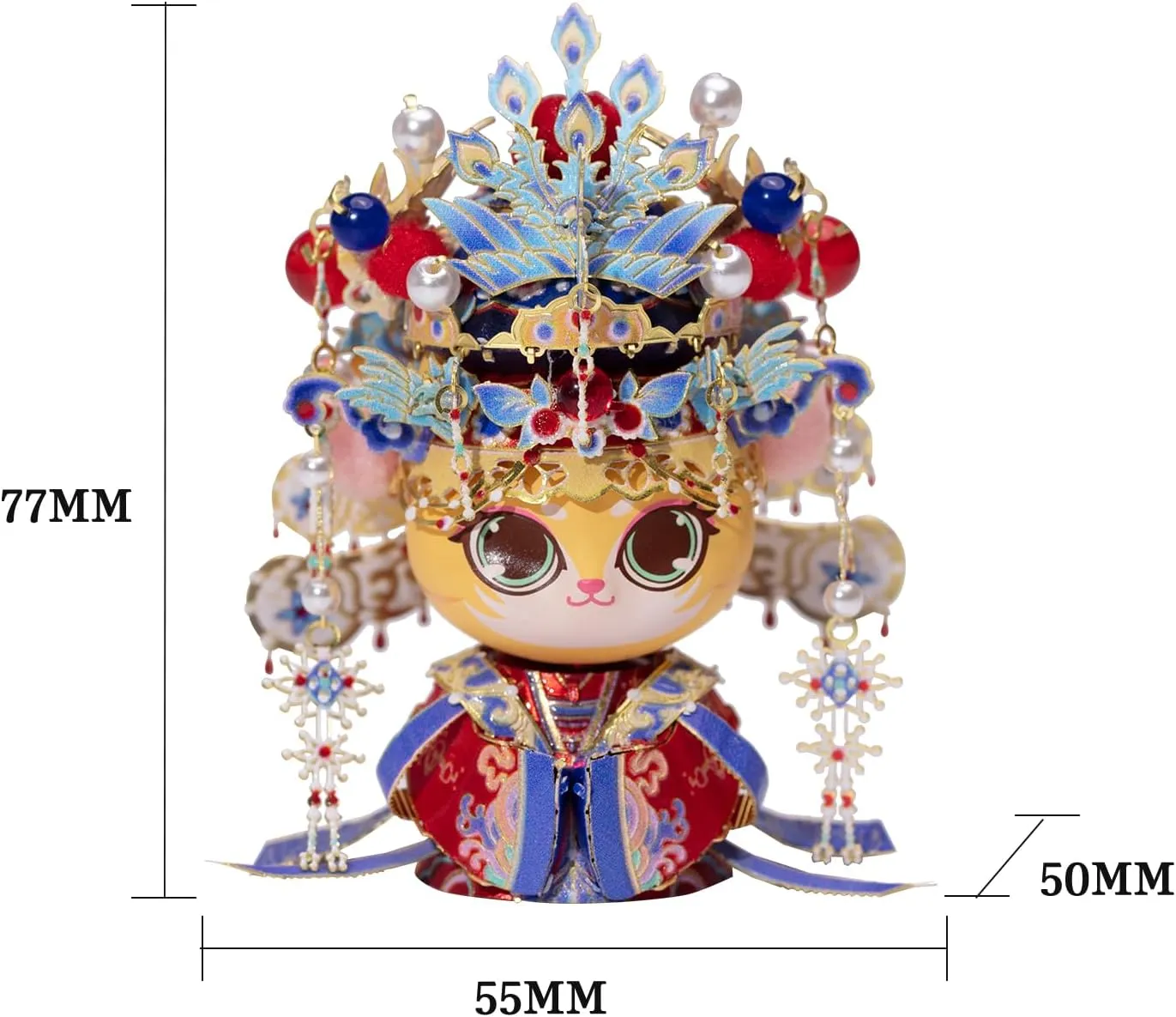 Wedding Gift Home Decor MU 3D Metal Puzzle for Adult Cat Couple$Chinese Bridal and Bride Figure Model Kits forward chug Brain Teaser Love 