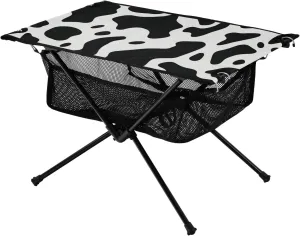 with Carry Bag Beach Table Folding Table for Picnic, Camp,Party,Travel197 xigua Cow spatial Print Folding Camping Table,Portable Camp Table 