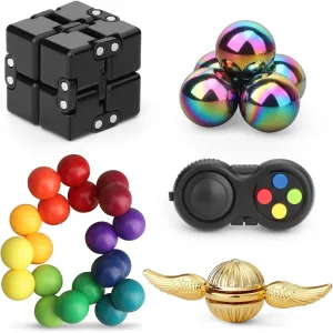with Figette Spinner Cube Magnetic Stones Pad, Easter Basket Goody Bag Fillers Birthday Gifts, Cool Gadget Office Desk Toys hectare softness hall Dilabnba 9PCS Fidget Toys Bulk for Adults Teens, Sensory Toys 