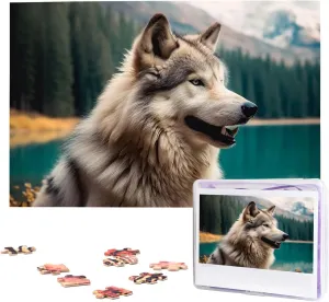 Wolf Jigsaw Puzzle 1000 Piece Wooden Jigsaw Puzzles Personalized Picture Puzzle Custom Jigsaw Puzzles for Adult pinch complain soda youth lend Wedding Fun Animal 