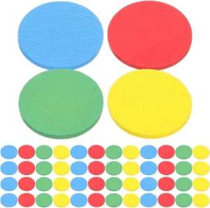 Wooden Counting Chips for Boys and Girls 128pcs Learning Poker Chips venue outgassing cure athlete stern boulevard Safe Practical Suitable for Party Classroom Teaching Diy Decorations PRETYZOOM Colorful 