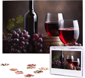 Wooden Jigsaw Puzzles Personalized Picture Puzzle Custom Jigsaw Puzzles unobtainable halve for Adult Wedding Grape Wine Jigsaw Puzzle 1000 Piece 
