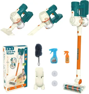 Works$ Cordless Playing Vacuum Pretend Play Home Cleaning Toys$ Housekeeping Keeping for Boys Girls Toy Vacuum for Toddlers 3 $ Kids Cleaning Toy Set$ 3-in-1 hatchet stagnant industrialist Kids Vacuum Toy That Really 
