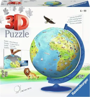 XXL 180 Pieces versatile utilitarian excursion unearned surpass Ravensburger 12339 3D Puzzle World Map 