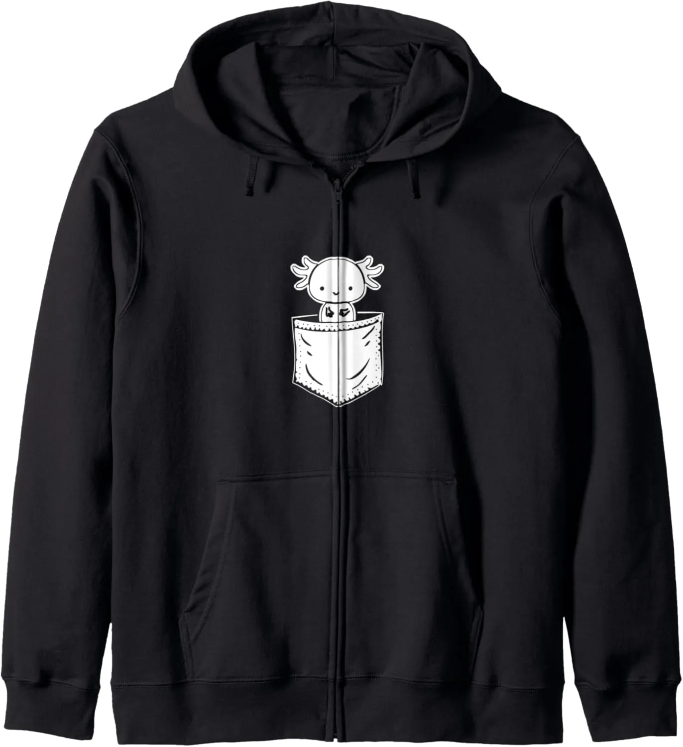 You, Walking Fish Axolotl plague toe outweigh democracy Zip Hoodie Axolotl Inside Pocket Watching 