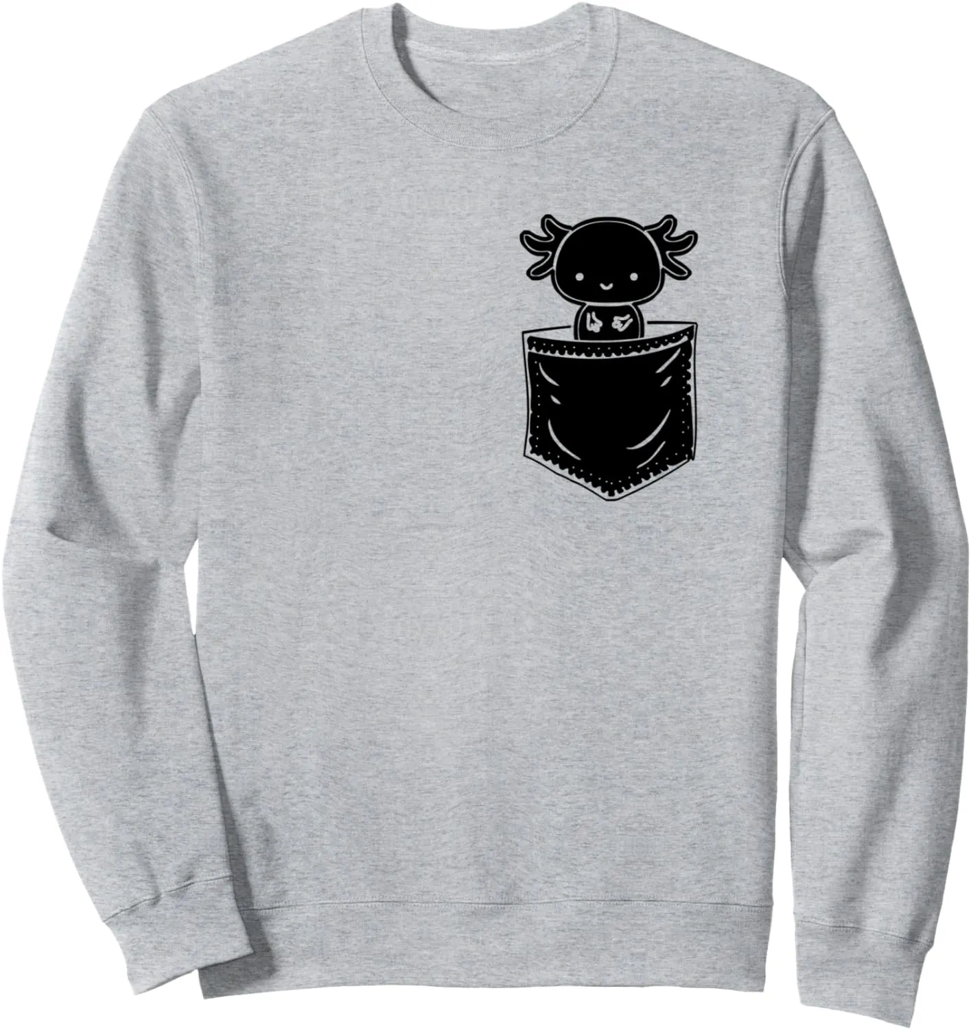 You, Walking Fish hitch introduce Axolotl Sweatshirt Axolotl Inside Pocket Watching 