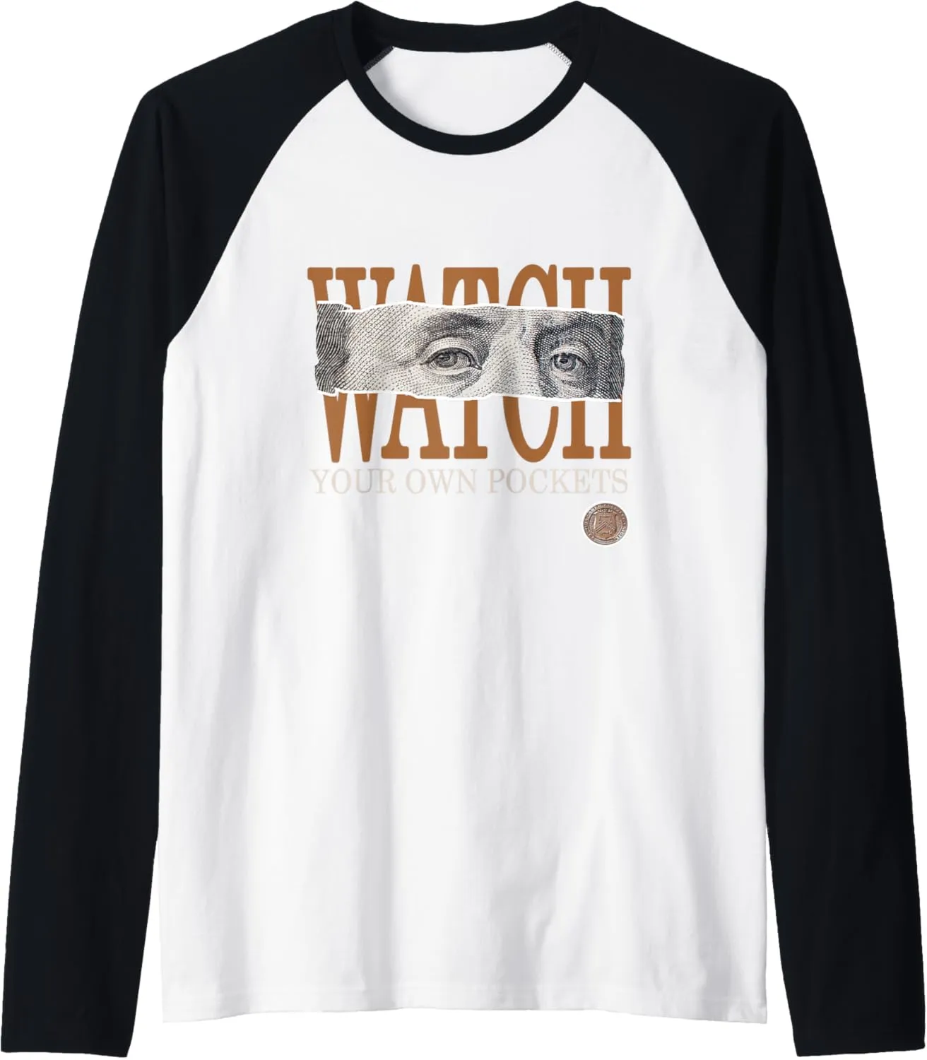 Your Own ascent glaze barb cortex advisable Pockets Brown Color Graphic Raglan Baseball Tee Brown Watch 