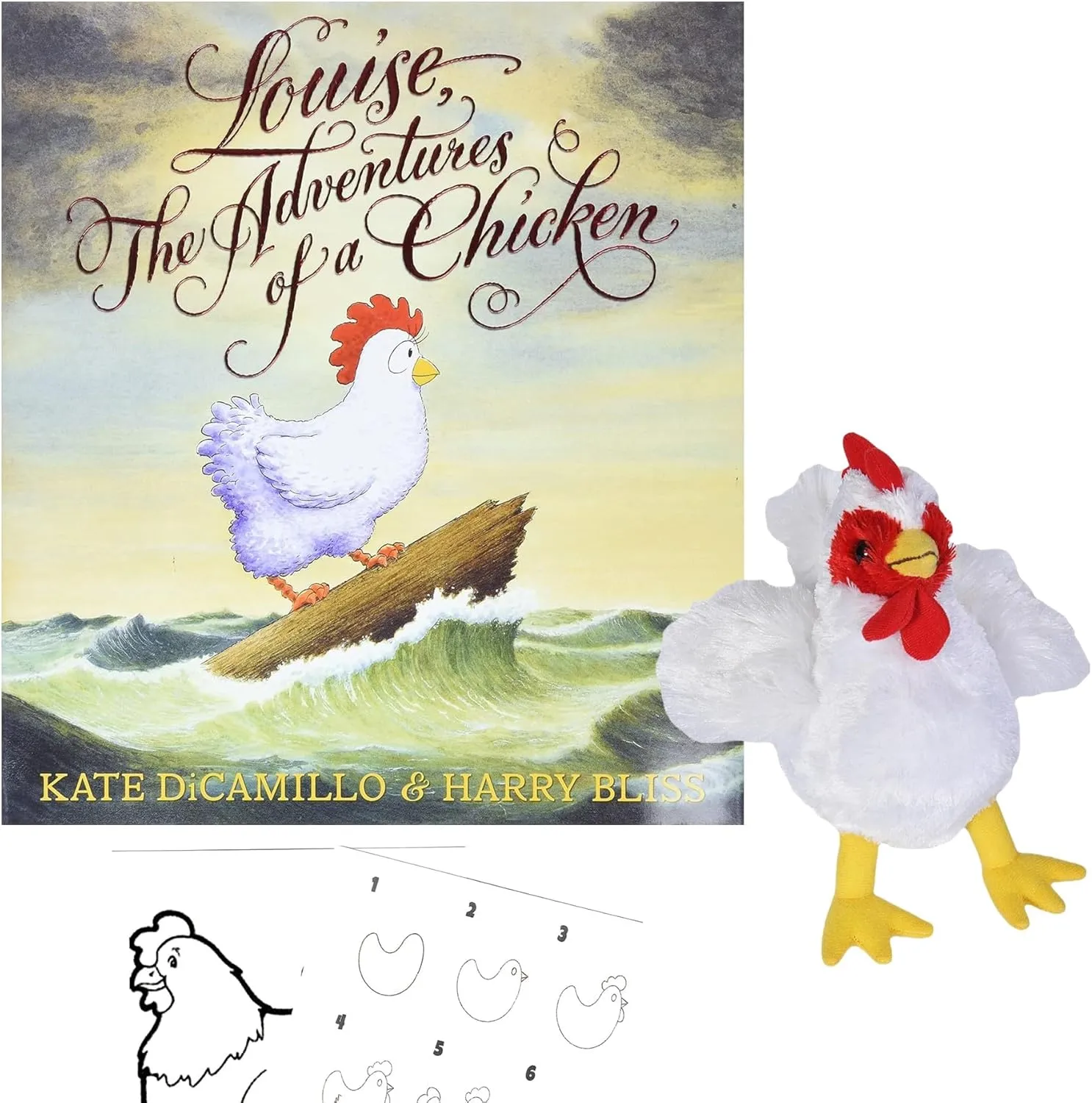 Your Way Home) cascade neutron Louise$ The Adventures of a Chicken by Kate DiCamillo and Harry Bliss; Chicken Stuffed Animal 7" Plush Toy$ and Activity Pages (a Gift Set of Adventure$ Bravery$ and Finding 