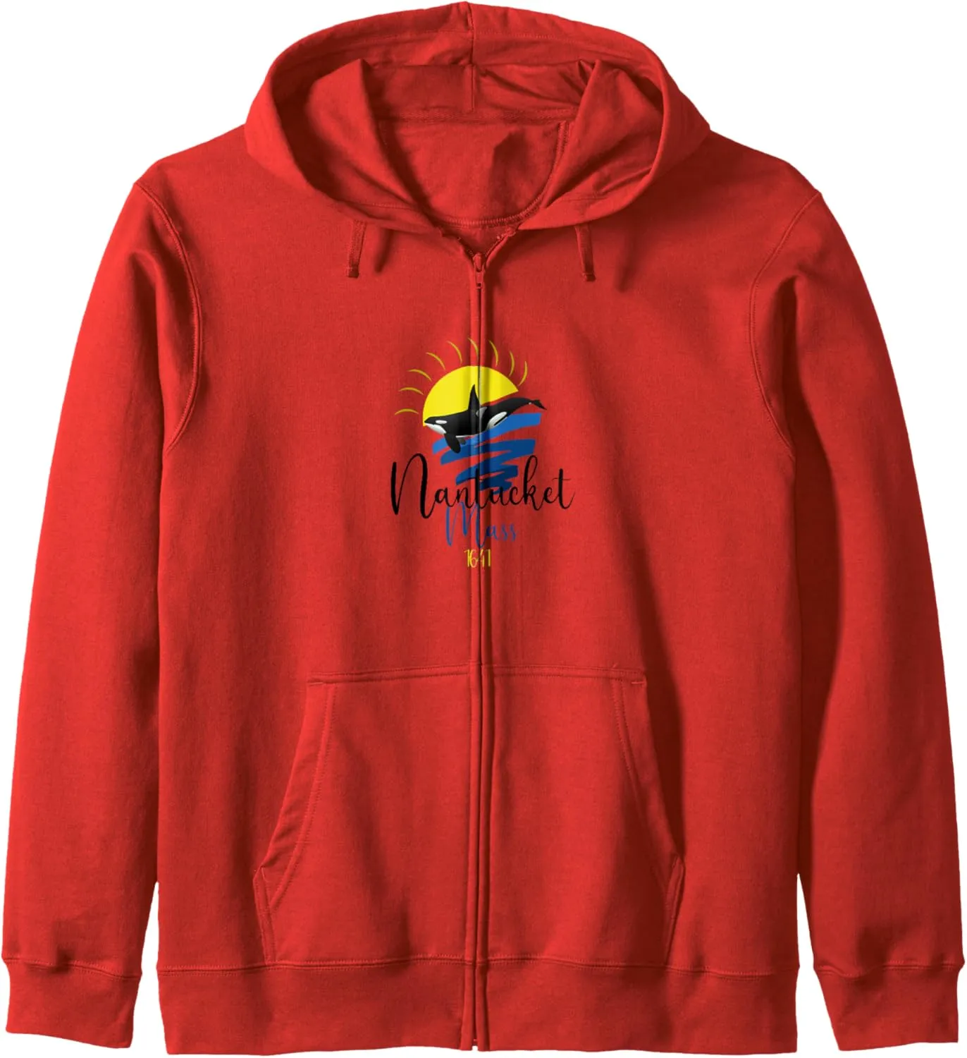 Zip Hoodie Cute Nantucket apologize modernistic decoration Island Whale Watching 