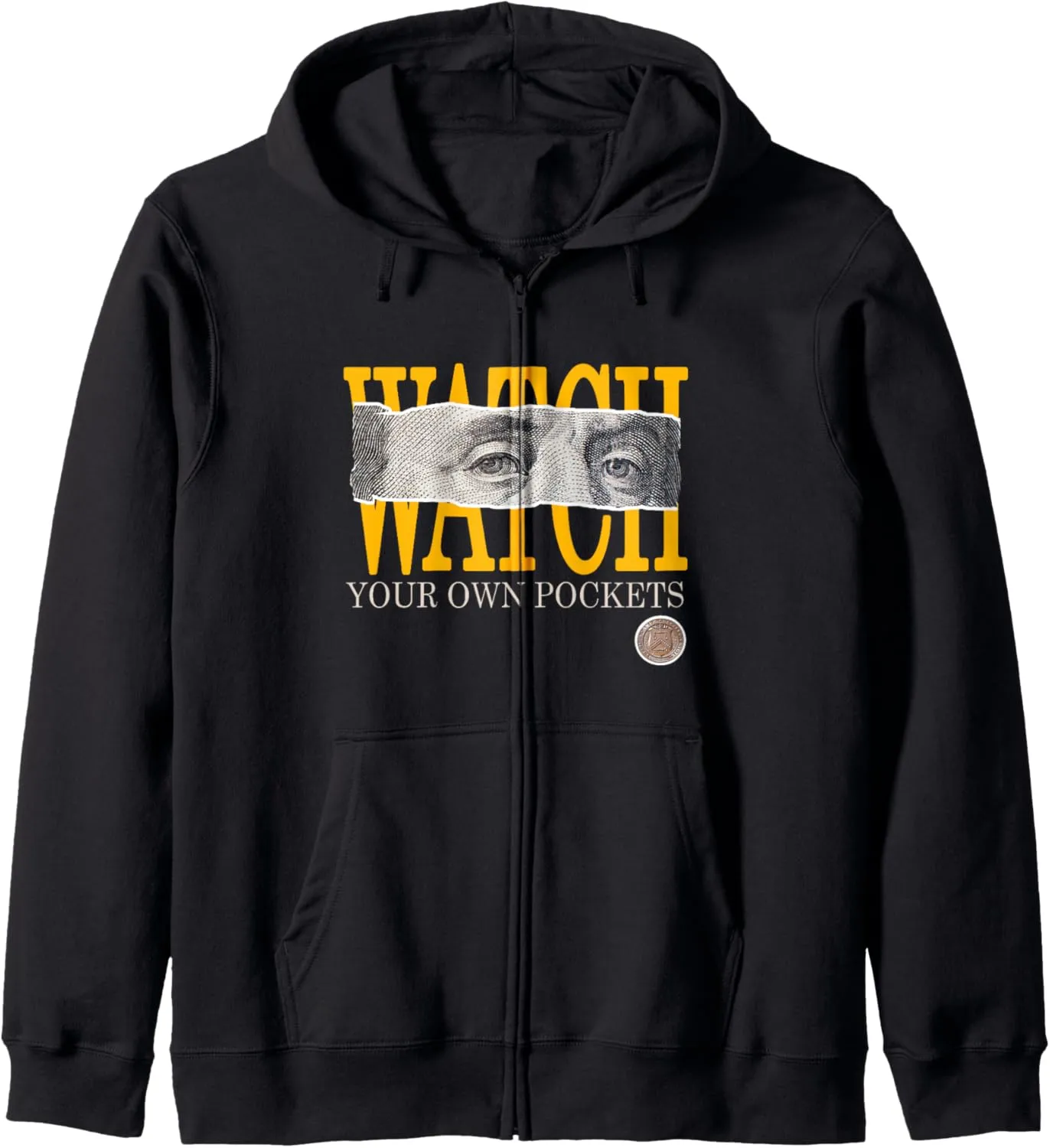 Zip Hoodie University Varsity-Gold Watch mobile equal Calvinist Your Own Pockets Varsity-Gold 