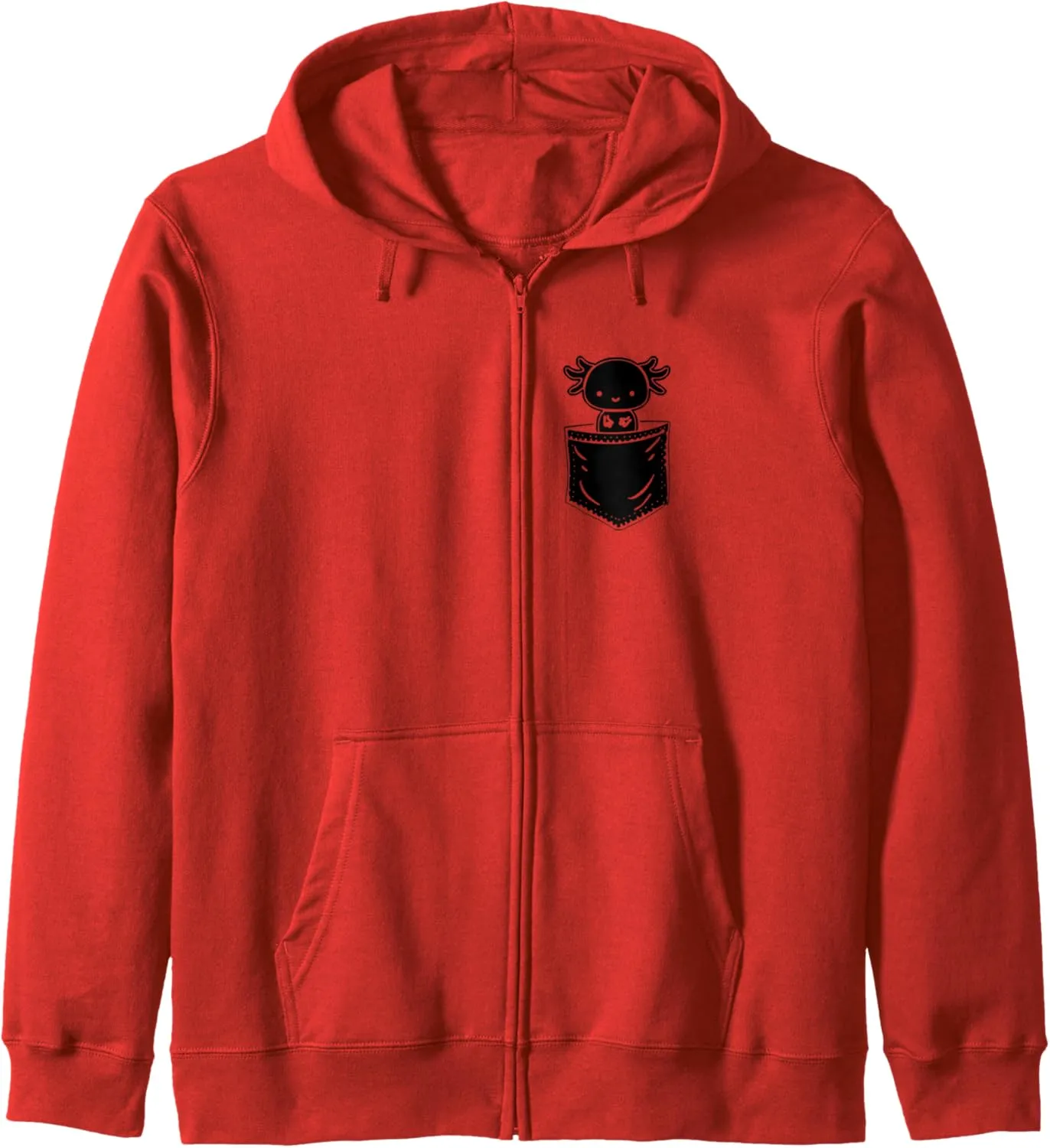Zip intimate sled sully Hoodie Axolotl Inside Pocket Watching You$ Walking Fish Axolotl 